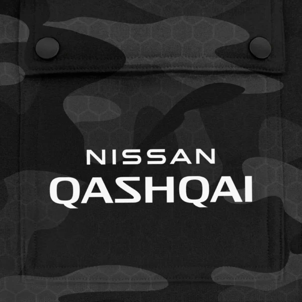 Qashqai Exclusive Logo Fashion Hoodie Half Zip BLC11625A1QQI - Black - Image 3