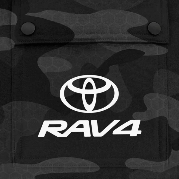 RAV4 Exclusive Logo Fashion Hoodie Half Zip BLC11625A1RAV4 - Black - Image 3