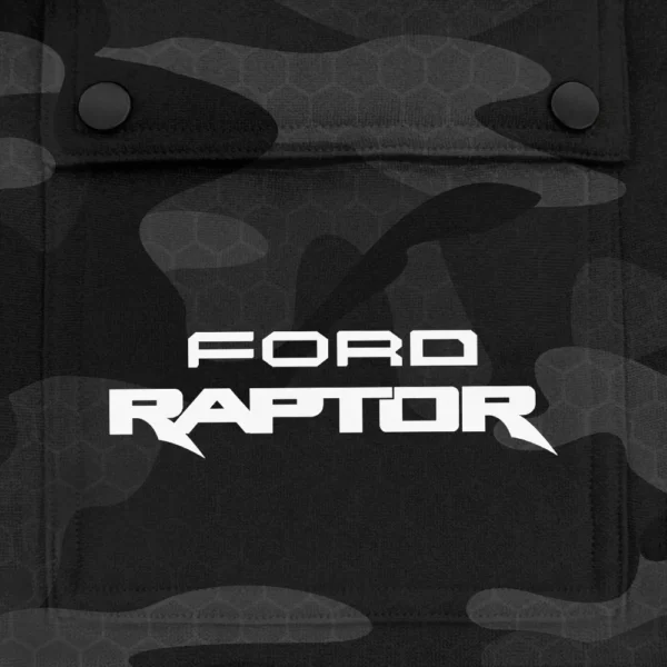 Raptor Exclusive Logo Fashion Hoodie Half Zip BLC11625A1RPT - Black - Image 3