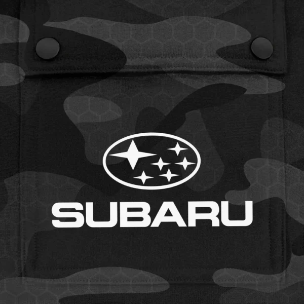 Subaru Exclusive Logo Fashion Hoodie Half Zip BLC11625A1SBR - Black - Image 3