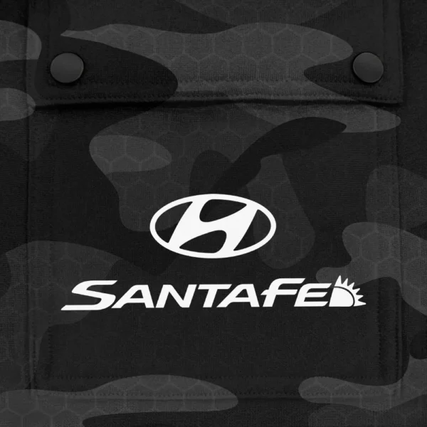 Santa Fe Exclusive Logo Fashion Hoodie Half Zip BLC11625A1SFE - Black - Image 3