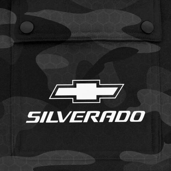 Silverado Exclusive Logo Fashion Hoodie Half Zip BLC11625A1SIL - Black - Image 3