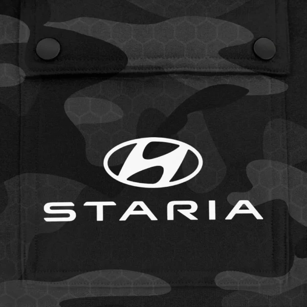 Staria Exclusive Logo Fashion Hoodie Half Zip BLC11625A1SRA - Black - Image 3