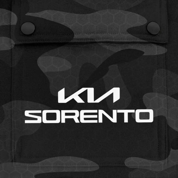 Sorento Exclusive Logo Fashion Hoodie Half Zip BLC11625A1SRT - Black - Image 3