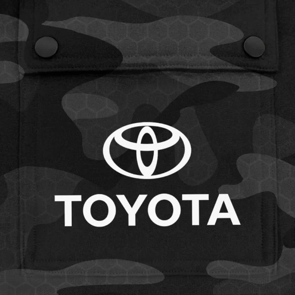 Toyota Exclusive Logo Fashion Hoodie Half Zip BLC11625A1TOY - Black - Image 3