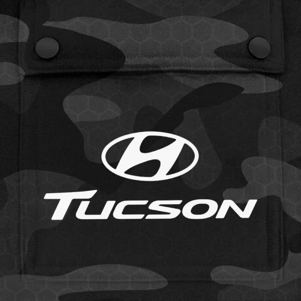Tucson Exclusive Logo Fashion Hoodie Half Zip BLC11625A1TSN - Black - Image 3