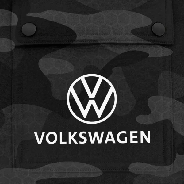Volkswagen Exclusive Logo Fashion Hoodie Half Zip BLC11625A1VWG - Black - Image 3