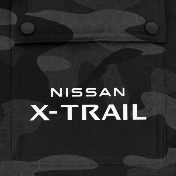 X-Trail Exclusive Logo Fashion Hoodie Half Zip BLC11625A1XTL - Black - Image 3