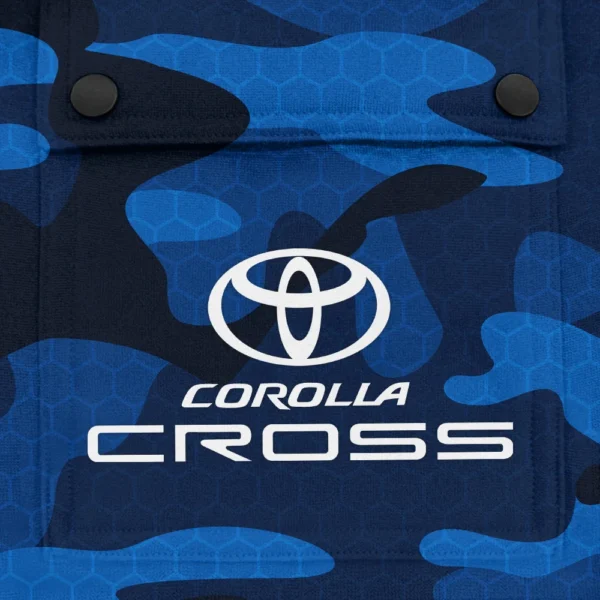 Corolla Cross Exclusive Logo Fashion Hoodie Half Zip BLC11625A1CCR - Blue - Image 3