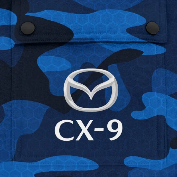 CX-9 Exclusive Logo Fashion Hoodie Half Zip BLC11625A1CX9 - Blue - Image 3