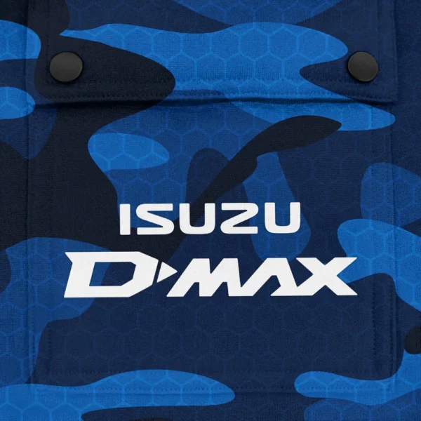 D-MAX Exclusive Logo Fashion Hoodie Half Zip BLC11625A1DMAX - Blue - Image 3