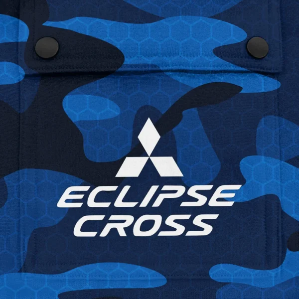 Eclipse Cross Exclusive Logo Fashion Hoodie Half Zip BLC11625A1ECC - Blue - Image 3