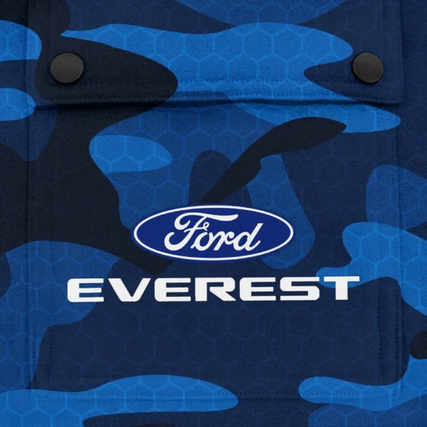 Everest Exclusive Logo Fashion Hoodie Half Zip BLC11625A1EVT - Blue - Image 3