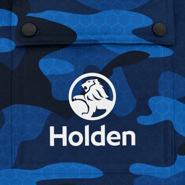 Holden Exclusive Logo Fashion Hoodie Half Zip BLC11625A1HLD - Blue - Image 3