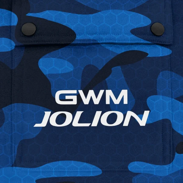 Jolion Exclusive Logo Fashion Hoodie Half Zip BLC11625A1JOL - Blue - Image 3