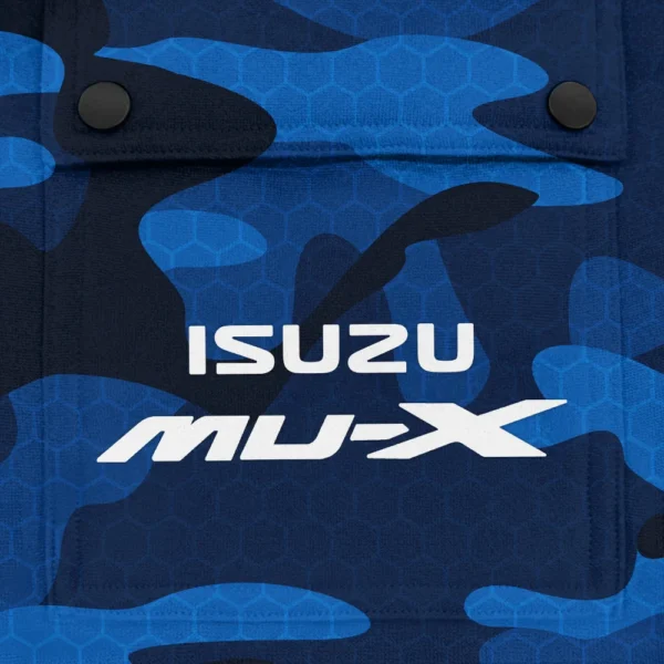 MU-X Exclusive Logo Fashion Hoodie Half Zip BLC11625A1MUX - Blue - Image 3
