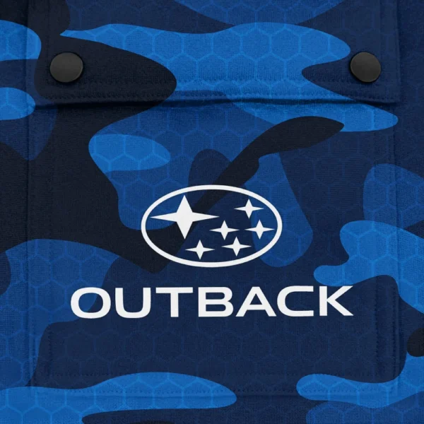 Outback Exclusive Logo Fashion Hoodie Half Zip BLC11625A1OTB - Blue - Image 3