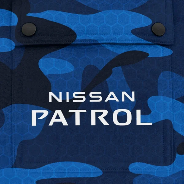 Patrol Exclusive Logo Fashion Hoodie Half Zip BLC11625A1PTL - Blue - Image 3
