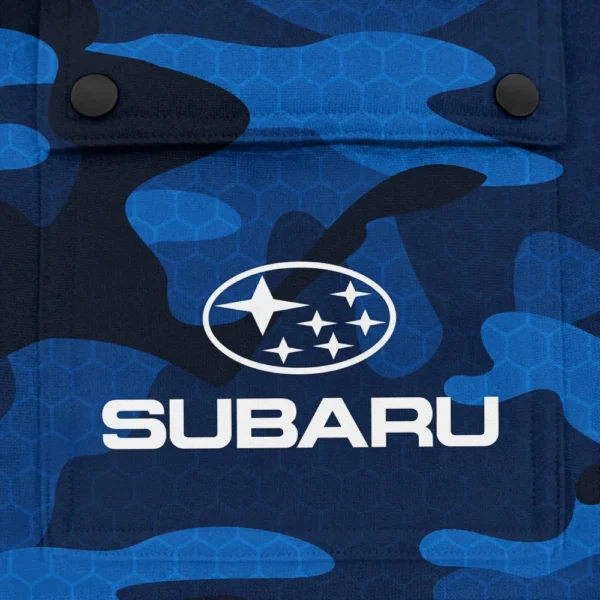 Subaru Exclusive Logo Fashion Hoodie Half Zip BLC11625A1SBR - Blue - Image 3