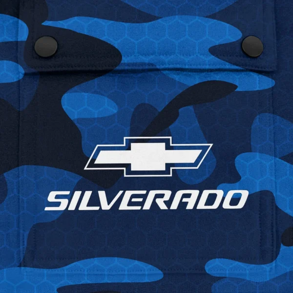 Silverado Exclusive Logo Fashion Hoodie Half Zip BLC11625A1SIL - Blue - Image 3
