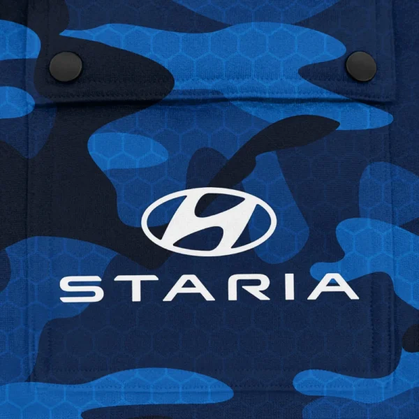 Staria Exclusive Logo Fashion Hoodie Half Zip BLC11625A1SRA - Blue - Image 3