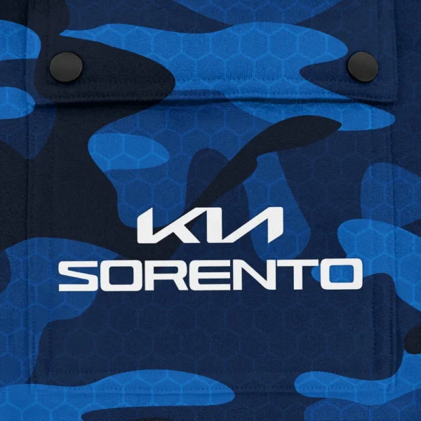 Sorento Exclusive Logo Fashion Hoodie Half Zip BLC11625A1SRT - Blue - Image 3