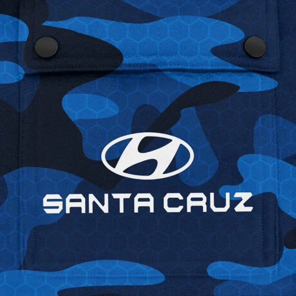 Santa Cruz Exclusive Logo Fashion Hoodie Half Zip BLC11625A1STC - Blue - Image 3