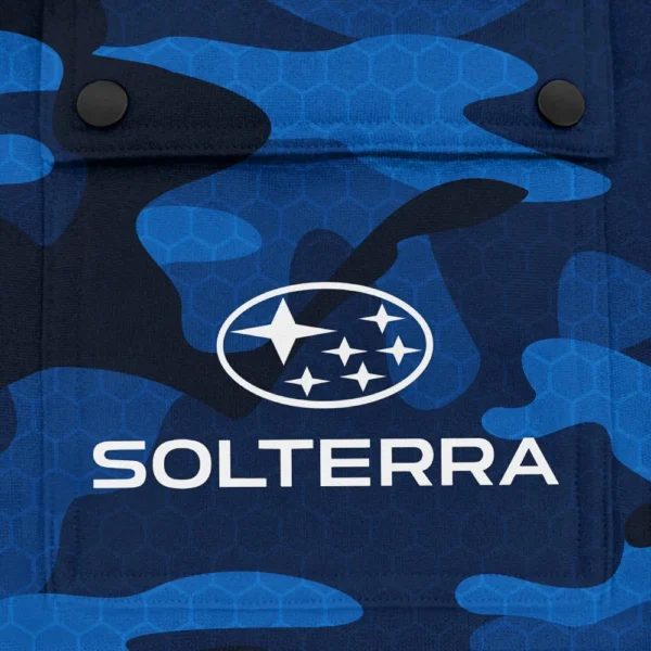 Solterra Exclusive Logo Fashion Hoodie Half Zip BLC11625A1STR - Blue - Image 3
