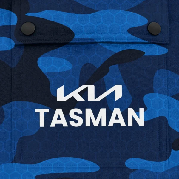Tasman Exclusive Logo Fashion Hoodie Half Zip BLC11625A1TAS - Blue - Image 3