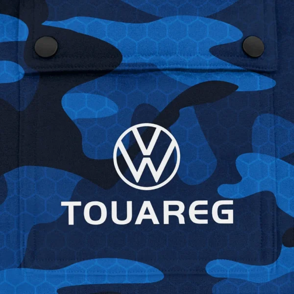 Touareg Exclusive Logo Fashion Hoodie Half Zip BLC11625A1TRG - Blue - Image 3