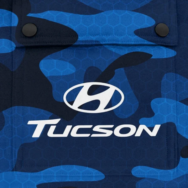 Tucson Exclusive Logo Fashion Hoodie Half Zip BLC11625A1TSN - Blue - Image 3