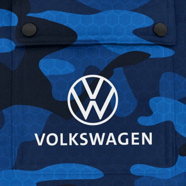 Volkswagen Exclusive Logo Fashion Hoodie Half Zip BLC11625A1VWG - Blue - Image 3