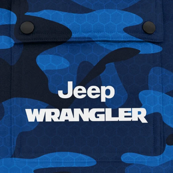 Wrangler Exclusive Logo Fashion Hoodie Half Zip BLC11625A1WRL - Blue - Image 3