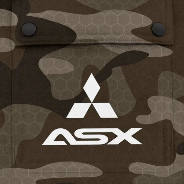 ASX Exclusive Logo Fashion Hoodie Half Zip BLC11625A1ASX - Brown - Image 3