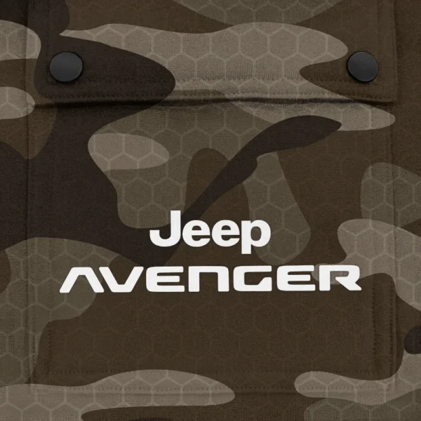 Avenger Exclusive Logo Fashion Hoodie Half Zip BLC11625A1AVG - Brown - Image 3