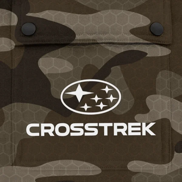 Crosstrek Exclusive Logo Fashion Hoodie Half Zip BLC11625A1CTK - Brown - Image 3