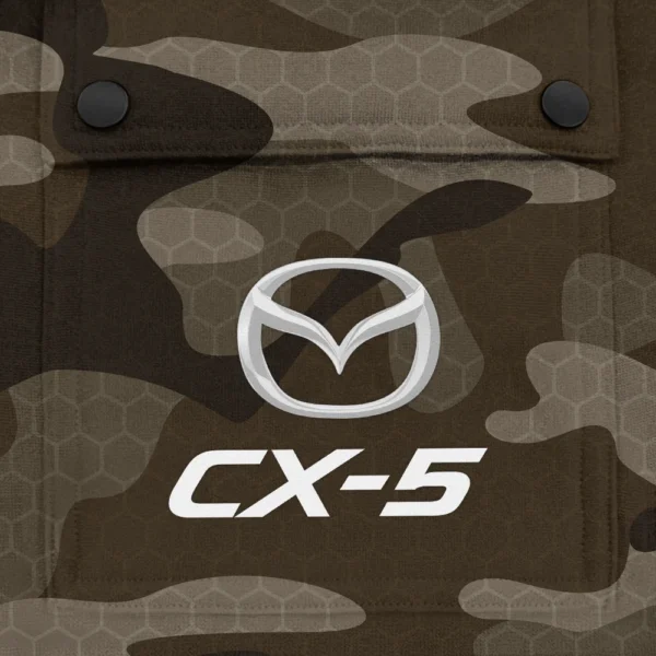 CX-5 Exclusive Logo Fashion Hoodie Half Zip BLC11625A1CX5 - Brown - Image 3