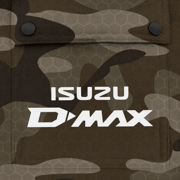 D-MAX Exclusive Logo Fashion Hoodie Half Zip BLC11625A1DMAX - Brown - Image 3