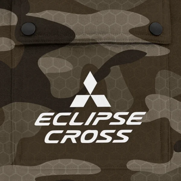 Eclipse Cross Exclusive Logo Fashion Hoodie Half Zip BLC11625A1ECC - Brown - Image 3