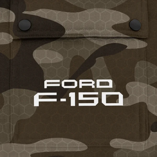 F-150 Exclusive Logo Fashion Hoodie Half Zip BLC11625A1F150 - Brown - Image 3