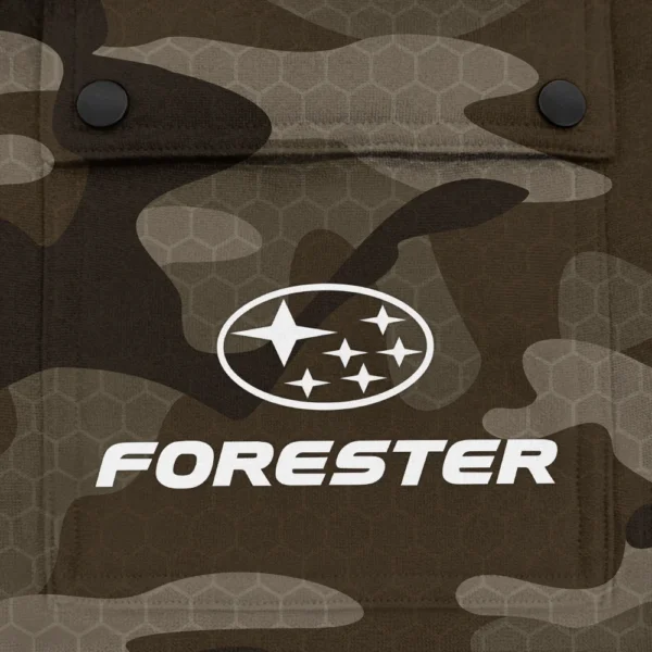 Forester Exclusive Logo Fashion Hoodie Half Zip BLC11625A1FST - Brown - Image 3