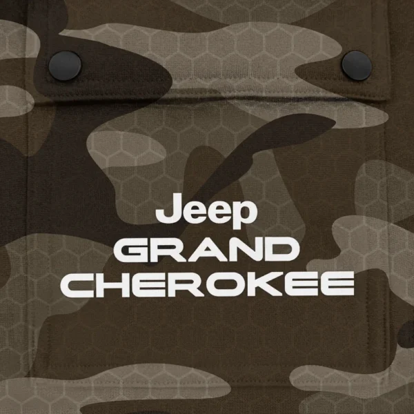 Grand Cherokee Exclusive Logo Fashion Hoodie Half Zip BLC11625A1GCK - Brown - Image 3