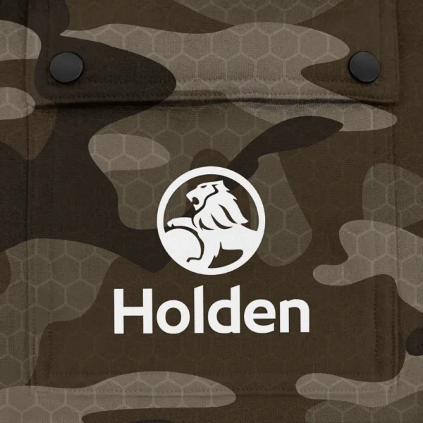 Holden Exclusive Logo Fashion Hoodie Half Zip BLC11625A1HLD - Brown - Image 3
