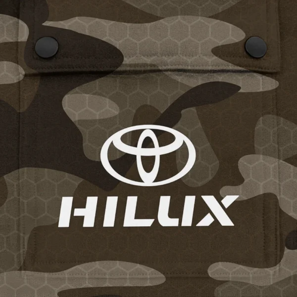 Hilux Exclusive Logo Fashion Hoodie Half Zip BLC11625A1HLX - Brown - Image 3