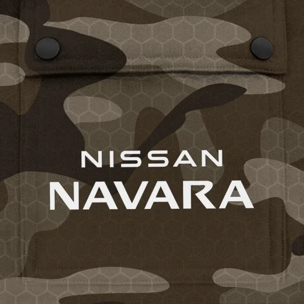 Navara Exclusive Logo Fashion Hoodie Half Zip BLC11625A1NVR - Brown - Image 3