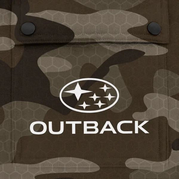 Outback Exclusive Logo Fashion Hoodie Half Zip BLC11625A1OTB - Brown - Image 3