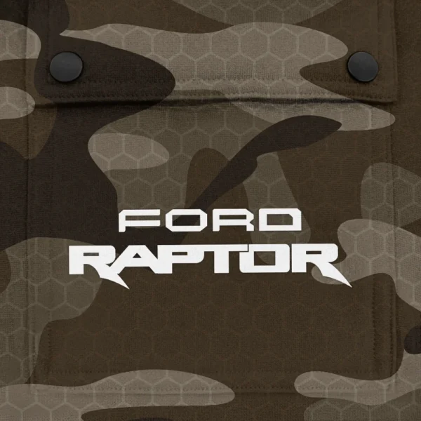 Raptor Exclusive Logo Fashion Hoodie Half Zip BLC11625A1RPT - Brown - Image 3