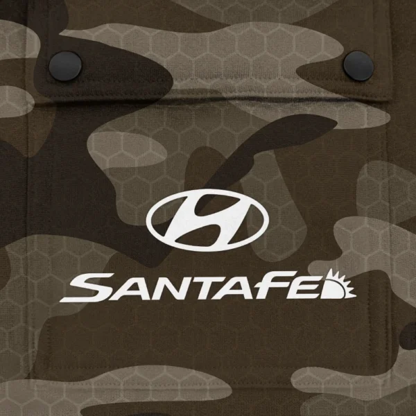Santa Fe Exclusive Logo Fashion Hoodie Half Zip BLC11625A1SFE - Brown - Image 3