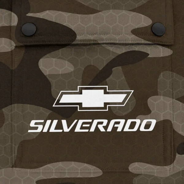 Silverado Exclusive Logo Fashion Hoodie Half Zip BLC11625A1SIL - Brown - Image 3