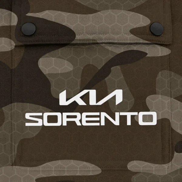 Sorento Exclusive Logo Fashion Hoodie Half Zip BLC11625A1SRT - Brown - Image 3